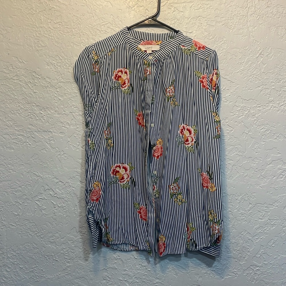 Loft button down floral